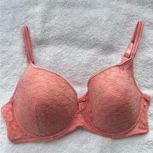 Laura Ashley 40DD (40E) UW Bra 2791-101 Pink Lace Padded